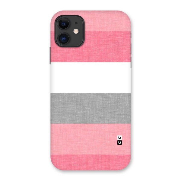Shades Pink Stripes Back Case for iPhone 11