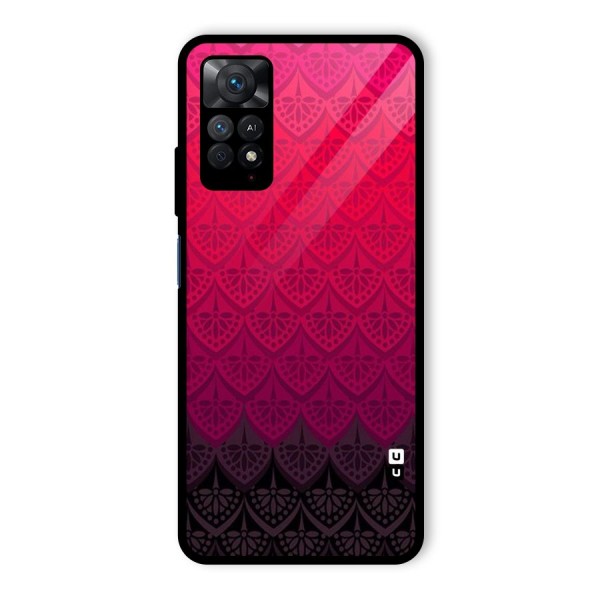 Shades Red Design Glass Back Case for Redmi Note 11 Pro Plus 5G