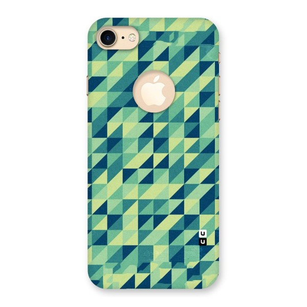 Shady Green Back Case for iPhone 7 Logo Cut