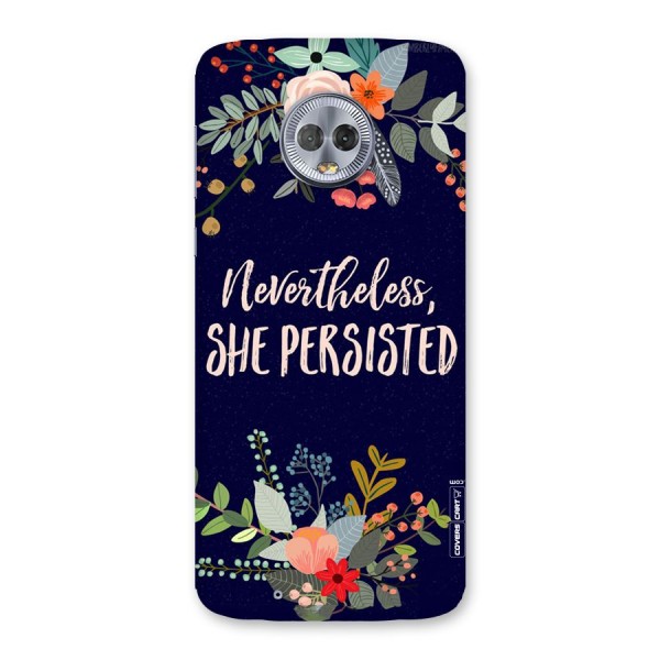 She Persisted Back Case for Moto G6