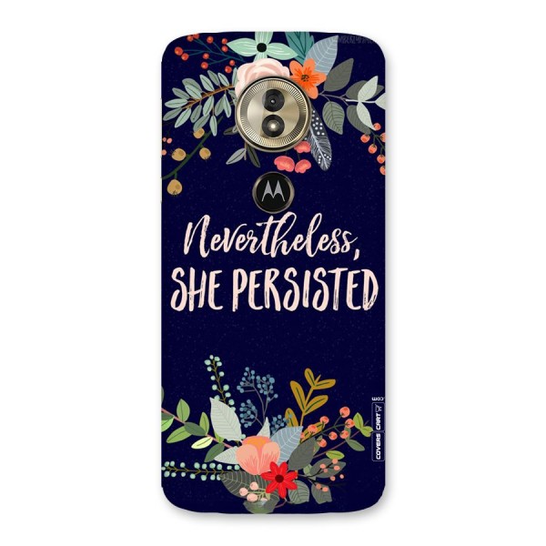 She Persisted Back Case for Moto G6 Play