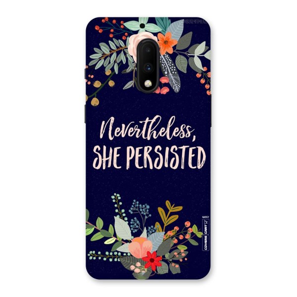 She Persisted Back Case for OnePlus 7