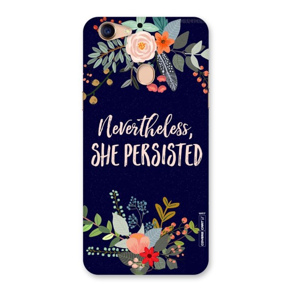 She Persisted Back Case for Oppo F5 Youth
