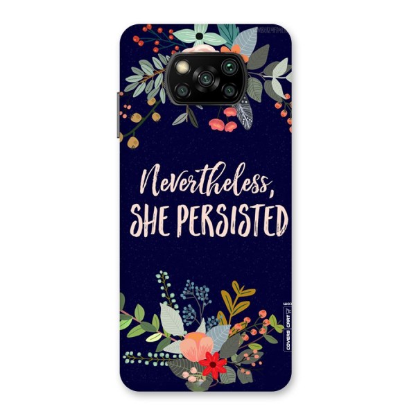 She Persisted Back Case for Poco X3