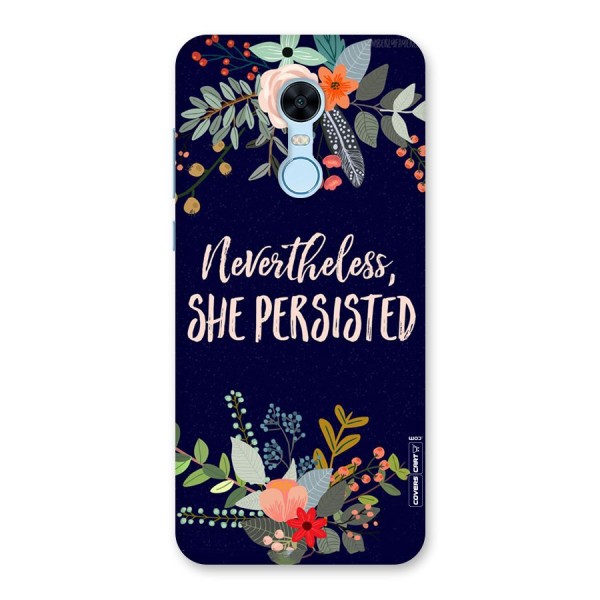 She Persisted Back Case for Redmi Note 5