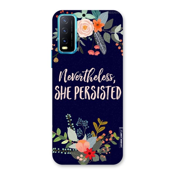She Persisted Back Case for Vivo Y20i
