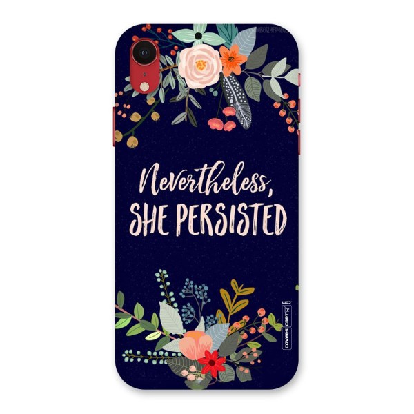 She Persisted Back Case for iPhone XR