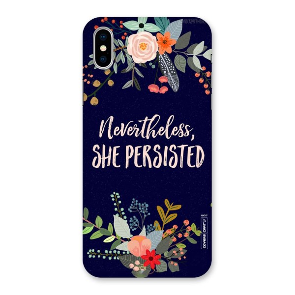 She Persisted Back Case for iPhone XS