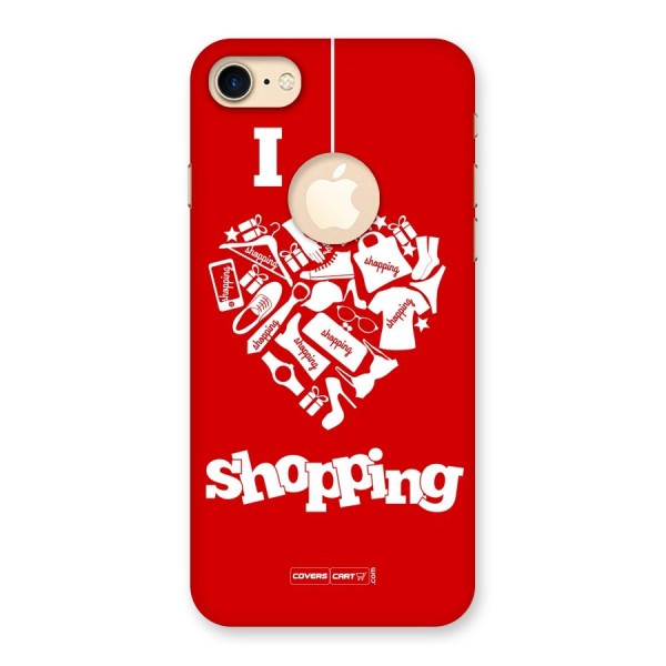 Shopaholic Shopping Love Back Case for iPhone 7 Logo Cut