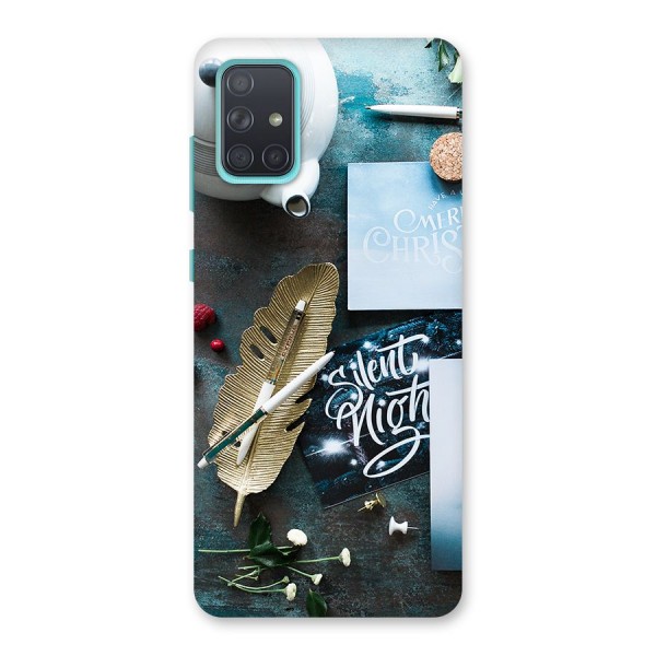 Silent Night Celebrations Back Case for Galaxy A71