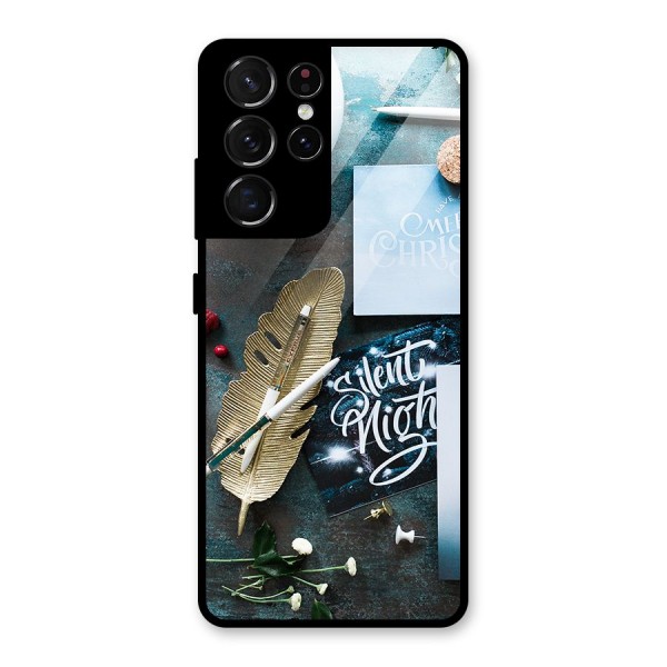 Silent Night Celebrations Glass Back Case for Galaxy S21 Ultra 5G