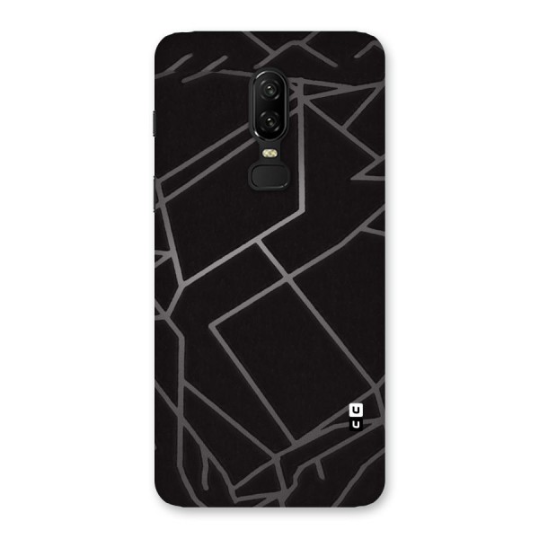 Silver Angle Design Back Case for OnePlus 6