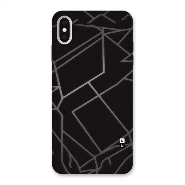 Silver Angle Design Back Case for iPhone XS Max