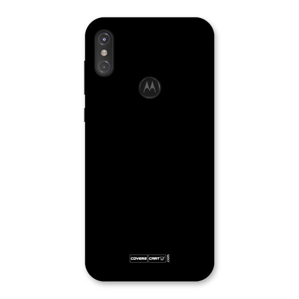 Simple Black Back Case for Motorola One Power