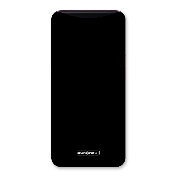 Simple Black Back Case for Oppo Find X