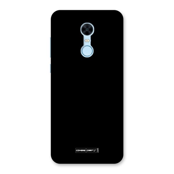 Simple Black Back Case for Redmi Note 5