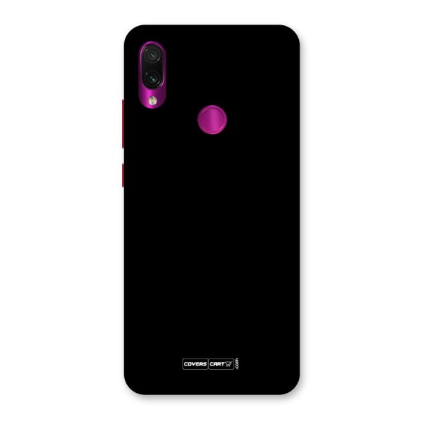 Simple Black Back Case for Redmi Note 7 Pro