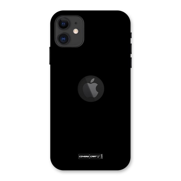 Simple Black Back Case for iPhone 11 Logo Cut