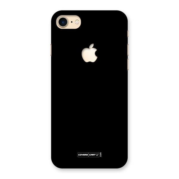 Simple Black Back Case for iPhone 7 Apple Cut