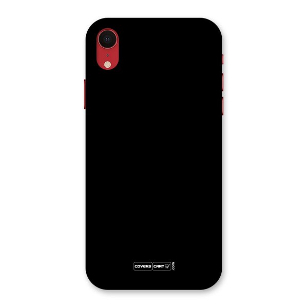 Simple Black Back Case for iPhone XR