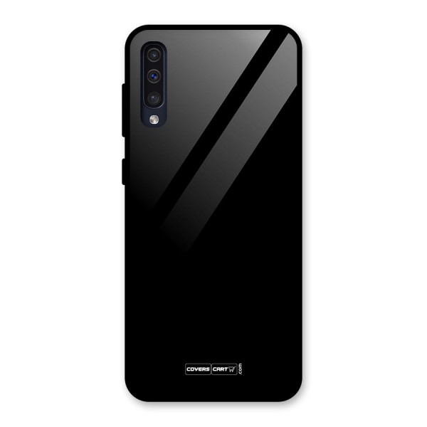 Simple Black Glass Back Case for Galaxy A50s