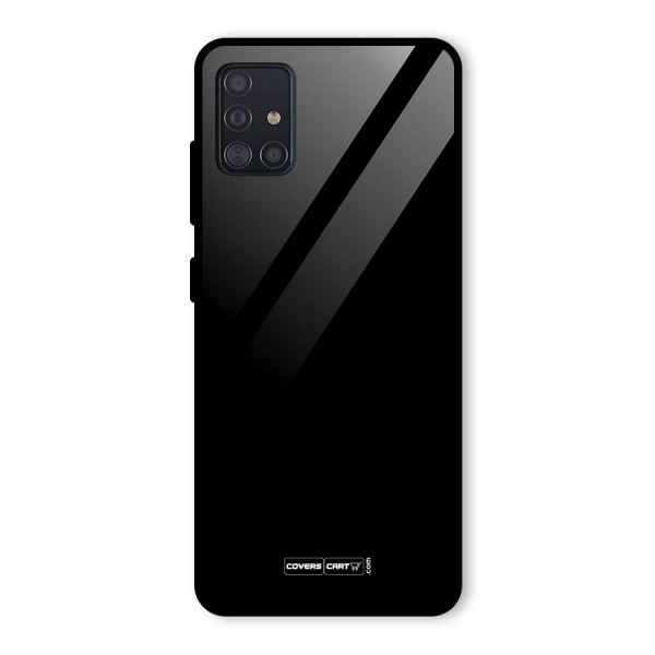 Simple Black Glass Back Case for Galaxy A51