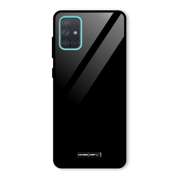 Simple Black Glass Back Case for Galaxy A71