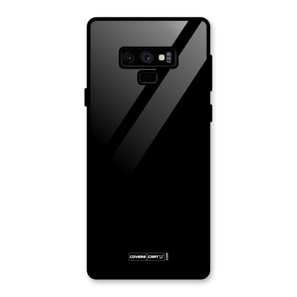 Simple Black Glass Back Case for Galaxy Note 9