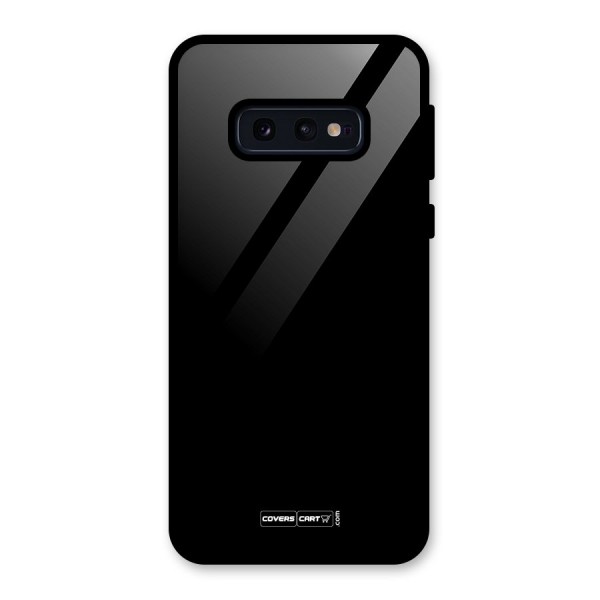 Simple Black Glass Back Case for Galaxy S10e