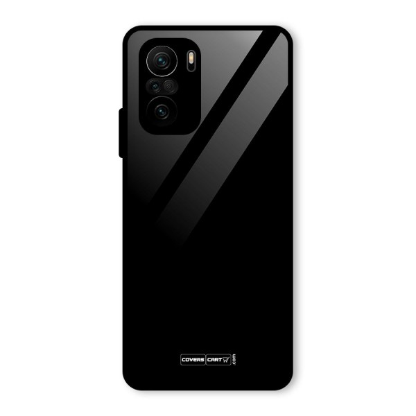 Simple Black Glass Back Case for Mi 11X Pro