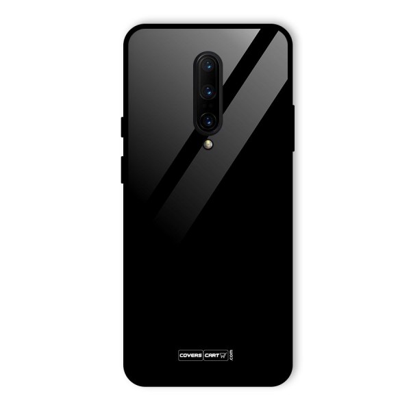 Simple Black Glass Back Case for OnePlus 7 Pro