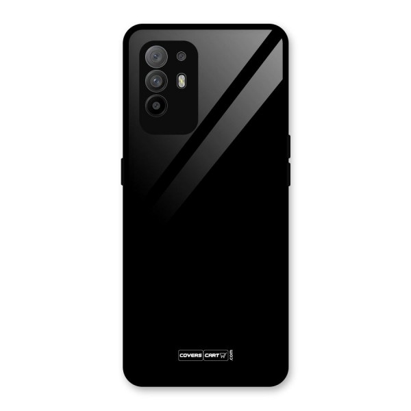 Simple Black Glass Back Case for Oppo F19 Pro Plus 5G