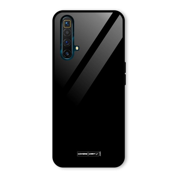 Simple Black Glass Back Case for Realme X3