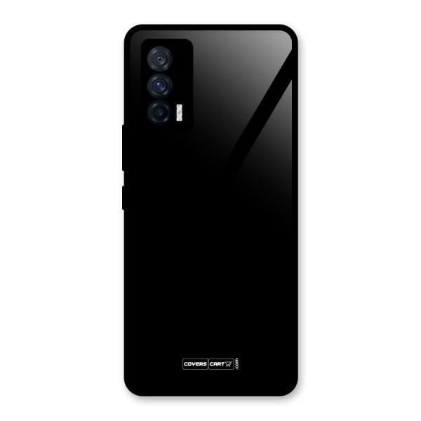 Simple Black Glass Back Case for Vivo iQOO 7 5G