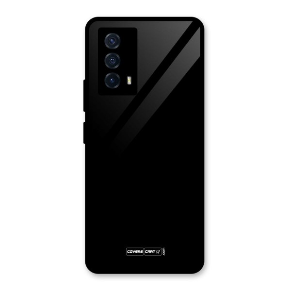 Simple Black Glass Back Case for Vivo iQOO Z5