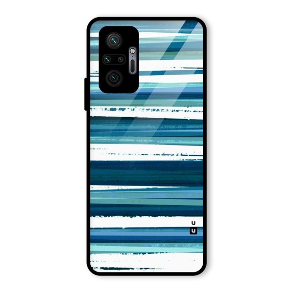 Simple Soothing Lines Glass Back Case for Redmi Note 10 Pro