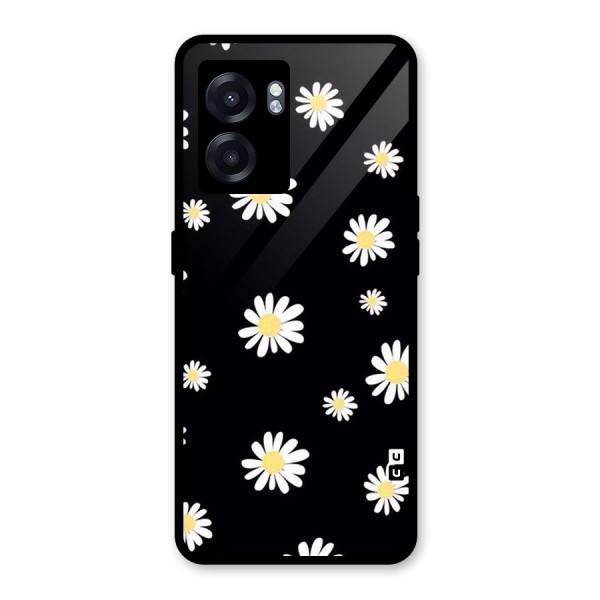 Simple Sunflowers Pattern Glass Back Case for Oppo K10 (5G)