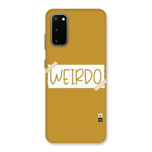 Simple Weirdo Back Case for Galaxy S20