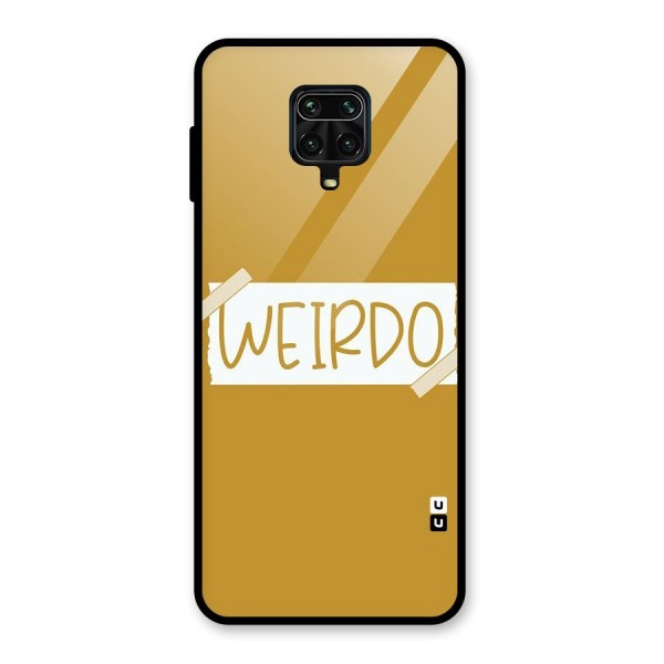 Simple Weirdo Glass Back Case for Redmi Note 9 Pro Max