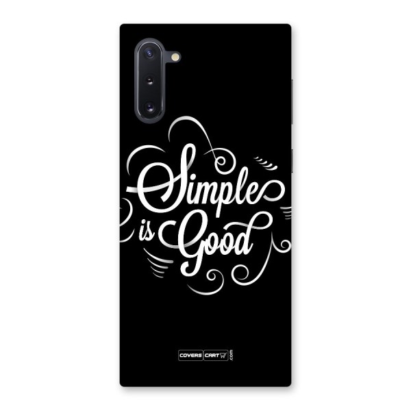 Simple is Good Back Case for Galaxy Note 10