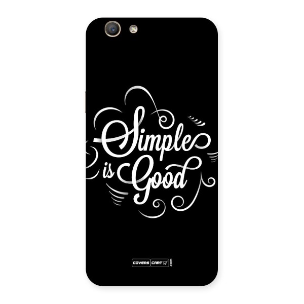 Simple is Good Back Case for Oppo A59