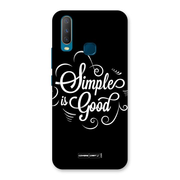Simple is Good Back Case for Vivo Y17