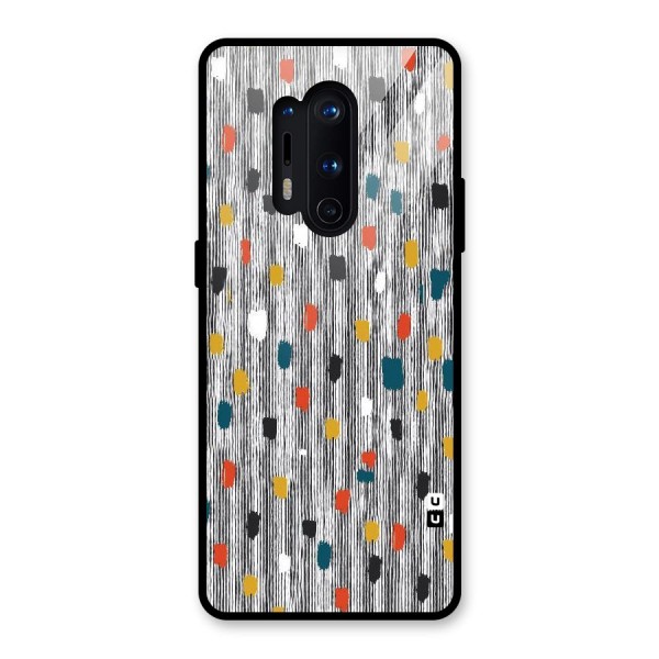 Single Paint Pattern Glass Back Case for OnePlus 8 Pro