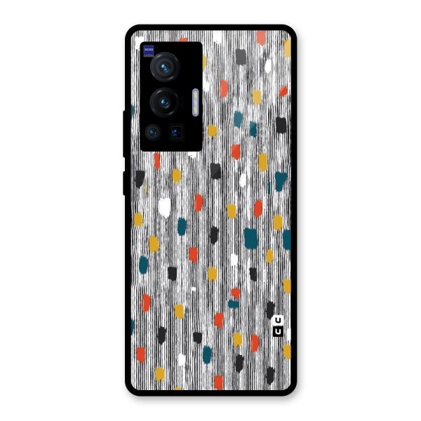 Single Paint Pattern Glass Back Case for Vivo X70 Pro