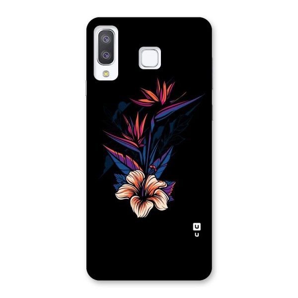 Single Painted Flower Back Case for Galaxy A8 Star