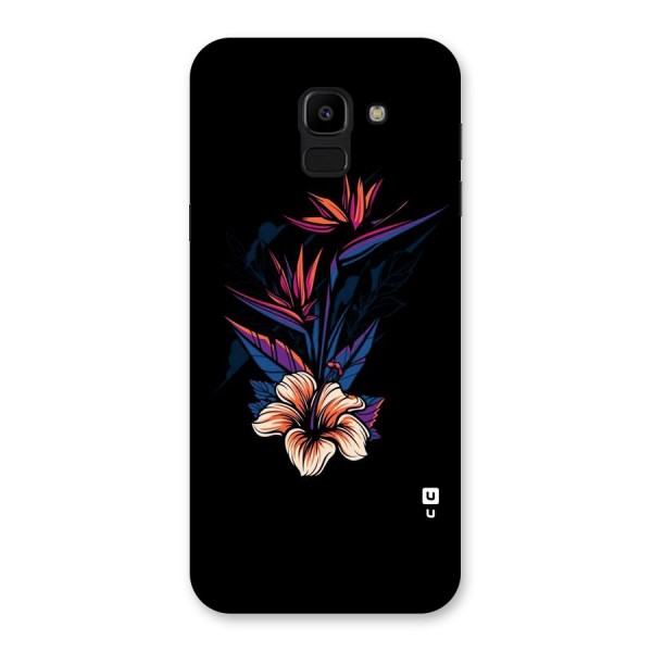 Single Painted Flower Back Case for Galaxy J6
