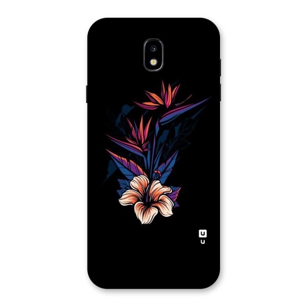 Single Painted Flower Back Case for Galaxy J7 Pro