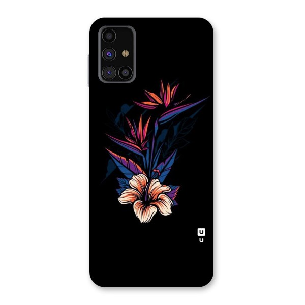 Single Painted Flower Back Case for Galaxy M31s