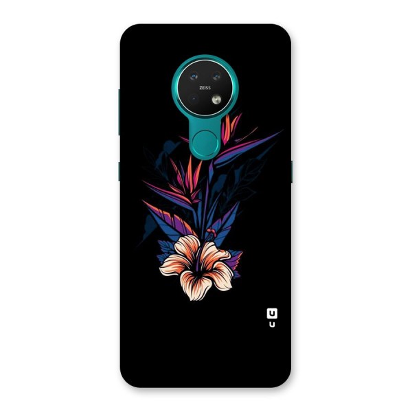 Single Painted Flower Back Case for Nokia 7.2