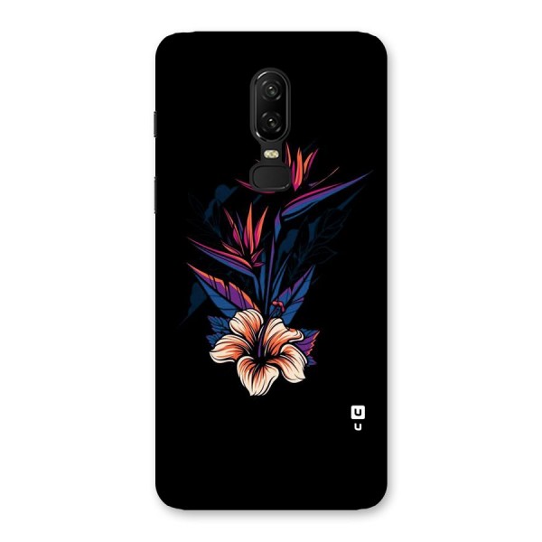 Single Painted Flower Back Case for OnePlus 6